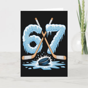 67 Hockey Drip Number Funny Meme Style Cool Graphi Card