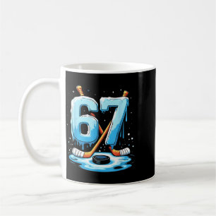 67 Hockey Ice Cream Drip Gen Alpha Slang Boys Men Coffee Mug