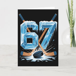 67 Hockey Meme Six Seven 6 7 Hockey Meme 67  Card