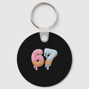 67 Ice Cream 67 Meme Funny Six Seven Gen Alpha Men Key Ring