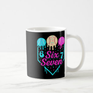 67 Ice Cream Baseball Drip Home Plate Six Seven 6 Coffee Mug