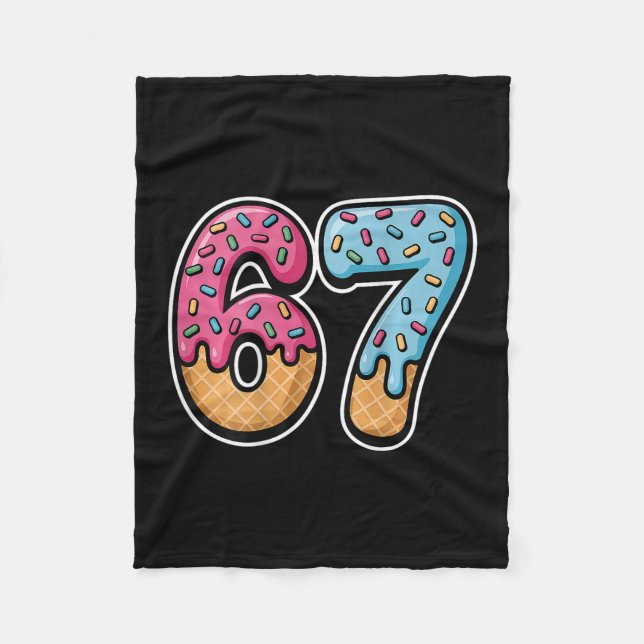 67 Ice Cream Drip (ck Only)  Fleece Blanket (Front)