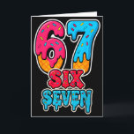 67 Ice Cream Drip Funny Six Seven Gen Alpha Meme S Card<br><div class="desc">67 Ice Cream Drip Funny Six Seven Gen Alpha Meme Slang</div>