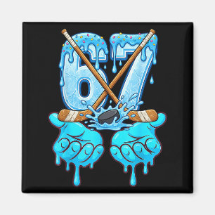 67 Ice Cream Drip Hockey Gen Alpha Slang Six Seven Magnet