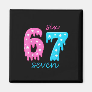 67 Ice Cream Drip Meme 6 7 Hallowee Costume Couple Magnet