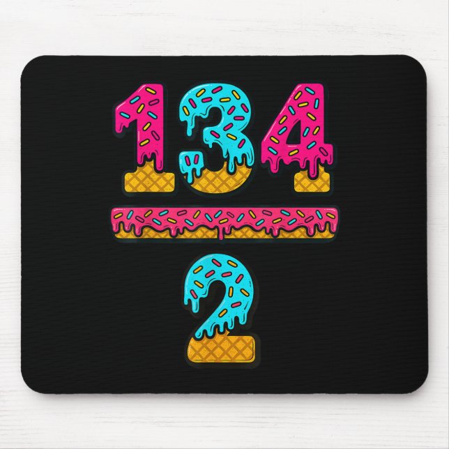 67 Ice Cream Drip Meme Division Math Teacher Gen A Mouse Pad (Front)