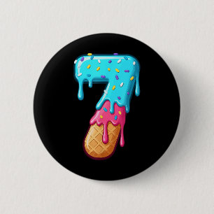 67 Ice Cream Drip Meme Funny 6 7 Halloween Costume Cm Round Badge