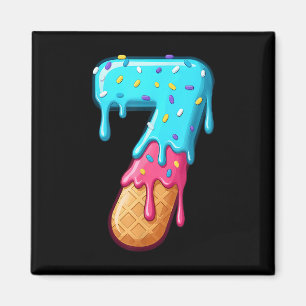 67 Ice Cream Drip Meme Funny 6 7 Halloween Costume Magnet