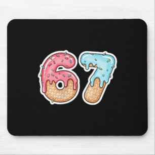 67 Ice Cream Drip Meme Funny Six Seven Gen Alpha ( Mouse Pad