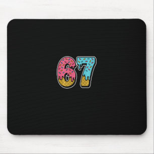 67 Ice Cream Drip Meme Funny Six Seven Gen Alpha S Mouse Pad