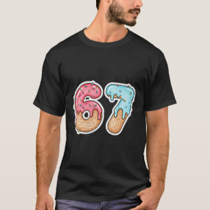 67 Ice Cream Drip Meme Funny Six Seven Gen Alpha ( T-Shirt