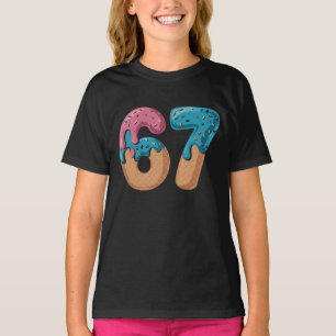 67 Ice Cream Drip Meme Funny Six Seven Gen Alpha T-Shirt