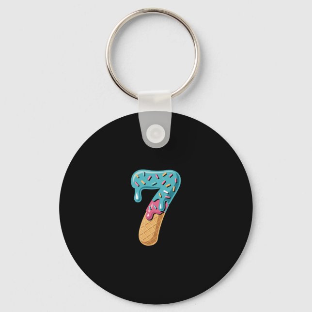 67 Ice Cream Drip Meme Funny Six Seven Matching Pa Key Ring (Front)