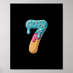 67 Ice Cream Drip Meme Funny Six Seven Matching Pa Poster