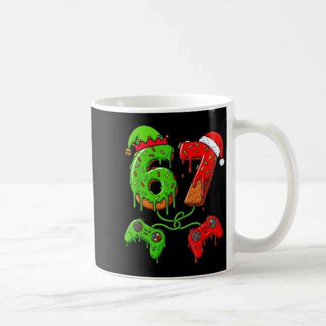 67 Ice Cream Drip Meme Gamer Six Seven Christmas B Coffee Mug (Right)