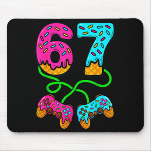 67 Ice Cream Drip Meme Gamer Six Seven Gen Alpha S Mouse Pad