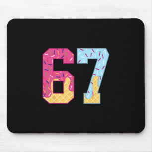 67 Ice Cream Drip Meme Six Seven Gen Alpha Slang 1 Mouse Pad