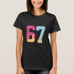 67 Ice Cream Drip Meme Six Seven Gen Alpha Slang 1 T-Shirt