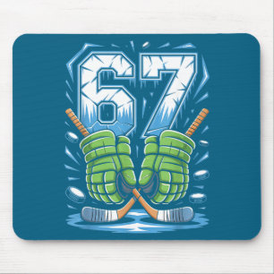 67 Ice Cream Drip Meme Six Seven Gen Alpha Slang  Mouse Pad