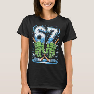 67 Ice Cream Drip Meme Six Seven Gen Alpha Slang  T-Shirt