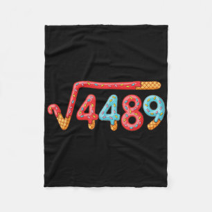 67 Ice Cream Drip Meme Square Root 4489  Fleece Blanket