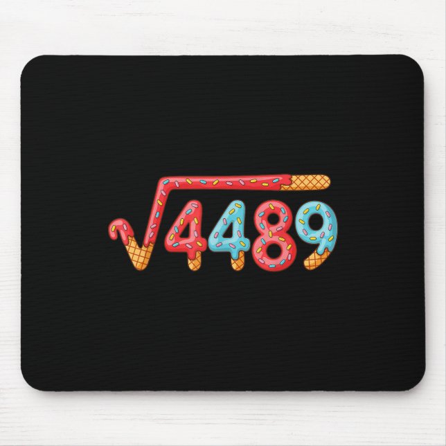 67 Ice Cream Drip Meme Square Root 4489  Mouse Pad (Front)