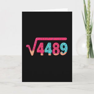 67 Ice Cream Drip Meme Square Root 4489 Slang Math Card