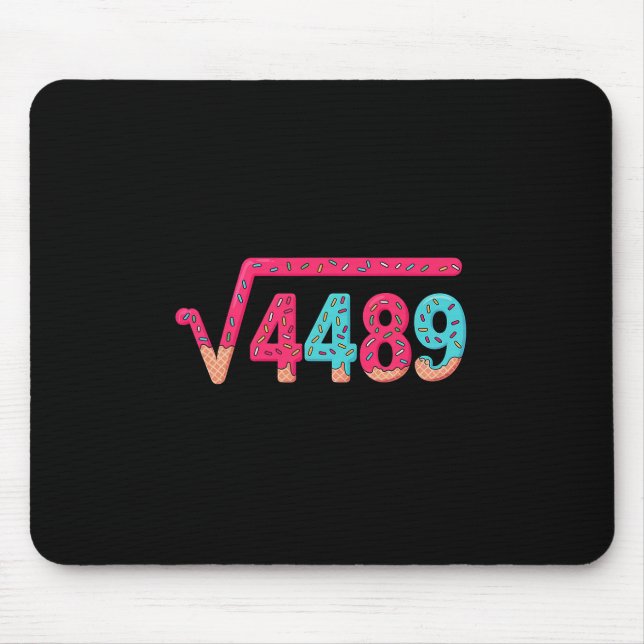 67 Ice Cream Drip Meme Square Root 4489 Slang Math Mouse Pad (Front)