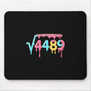 67 Ice Cream Drip Meme Square Root 4489 Slang Math Mouse Pad