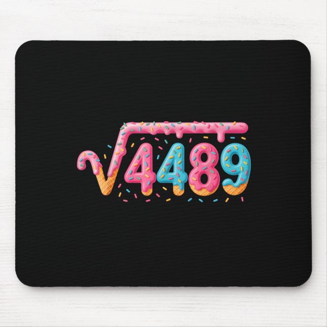 67 Ice Cream Drip Meme Square Root 4489 Slang Math Mouse Pad (Front)