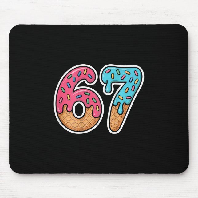 67 Ice Cream Drip (on Ck)  Mouse Pad (Front)