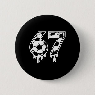 67 Ice Cream Drip Soccer Gen Alpha Six Seven Meme  6 Cm Round Badge