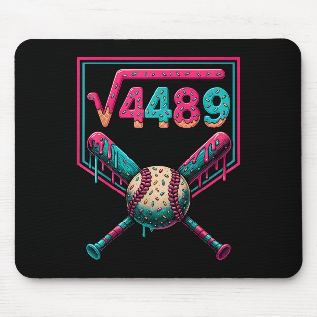 67 Ice Cream Drip Square Root 4489 Slang Math Teac Mouse Pad (Front)