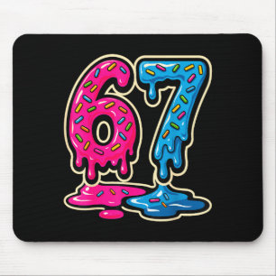 67 Ice Cream Meme Six Seven Mouse Pad