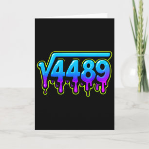 67 Ice Meme Square Root 4489 Slang Math Teacher Card