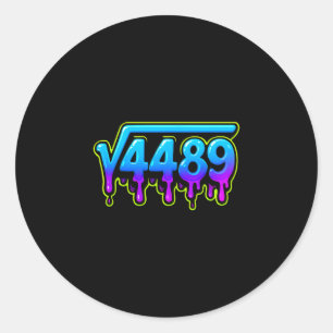 67 Ice Meme Square Root 4489 Slang Math Teacher Classic Round Sticker