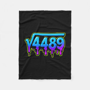 67 Ice Meme Square Root 4489 Slang Math Teacher Fleece Blanket