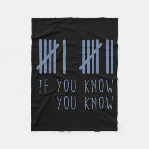 67 If You Know You Know 6 7 Meme Funny Fleece Blanket