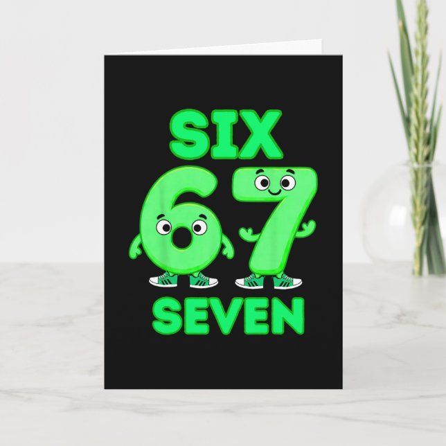 67 Italian Brainrot Funny Italian Brainrot Kids 67 Card (Front)