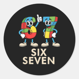 67 Italian Brainrot Funny Italian Brainrot Kids 67 Classic Round Sticker