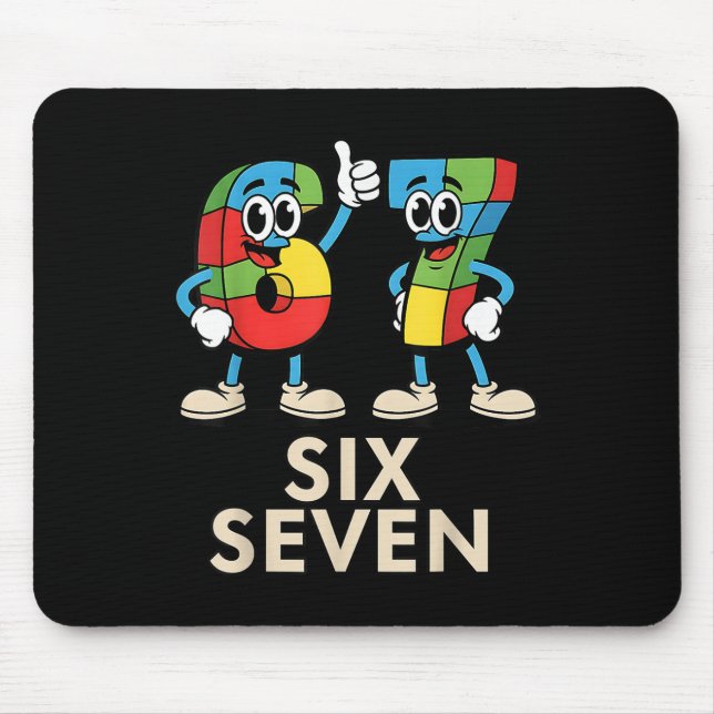 67 Italian Brainrot Funny Italian Brainrot Kids 67 Mouse Pad (Front)