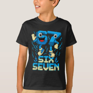 67 Italian Brainrot Six Seven 6 7 Meme Birthday De T-Shirt