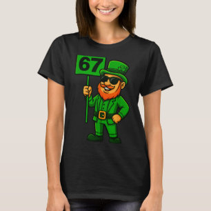 67 Leprechaun Six Seven Gen Meme Lucky Vibes St Pa T-Shirt