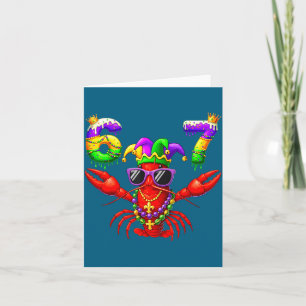 67 Mardi Gras Crawfish Beads Six Seven Carnival Bo Card