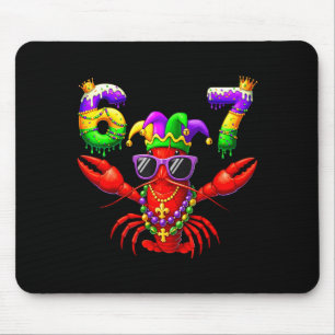 67 Mardi Gras Crawfish Beads Six Seven Carnival Bo Mouse Pad