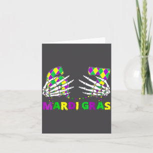 67 Mardi Gras Skeleton Hands Fleur De Lis 6 7 Meme Card