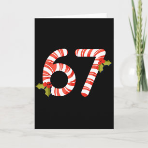 67 Mas Meme Candy Cane Six Seven Kids Men Women Ch Card