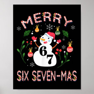 67 Mas Meme Candy Cane Six Seven Kids Men Women Ch Poster