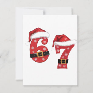 67 Mason Let's Get Sandy Christmas 67 Meme Funny Thank You Card