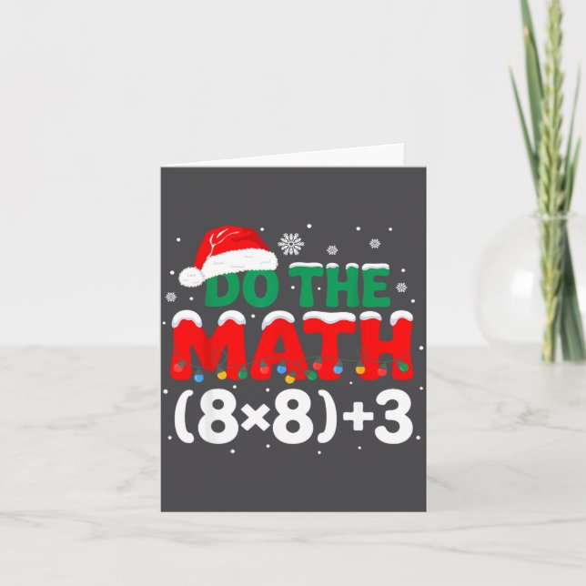 67 Math Do Teacher Humor Lovers Card (Front)
